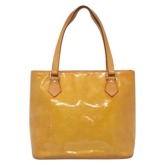 LOUIS VUITTON Monogram Vernis Houston Hand Bag Beige M91004 - Picture 2 of 12